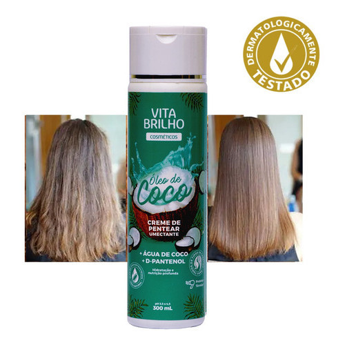 Creme De Pentear Umectante Oleo De Coco 300ml