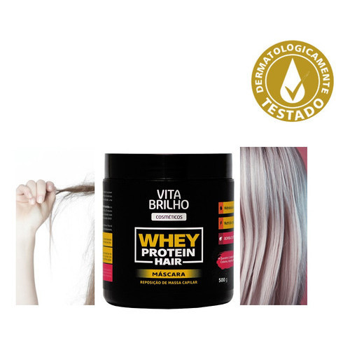 Mascara Whey Protein Hair Profissional Força E Re