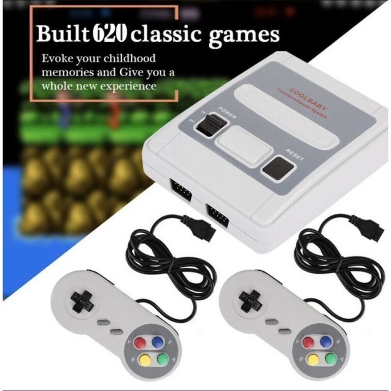 Video Game Classic Super Nintendo Mini SNES Com 2 