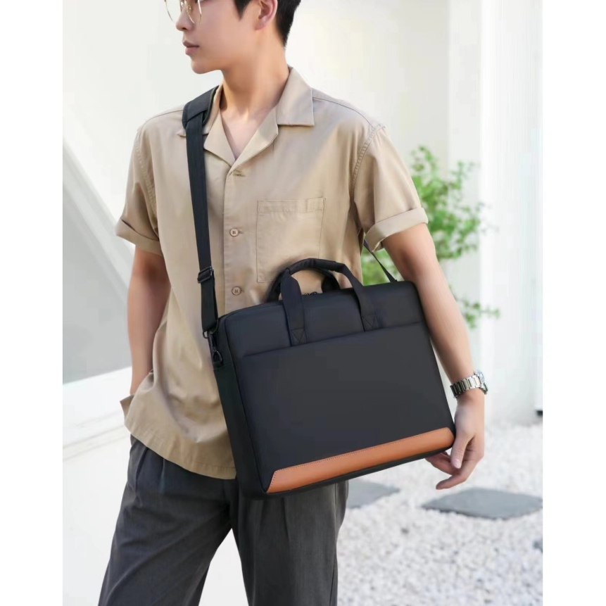 Bolsa Pasta Executiva Maleta Nylon Premium Á Prova Dágua Com Alça de Mão Notebook E Documentos Z203