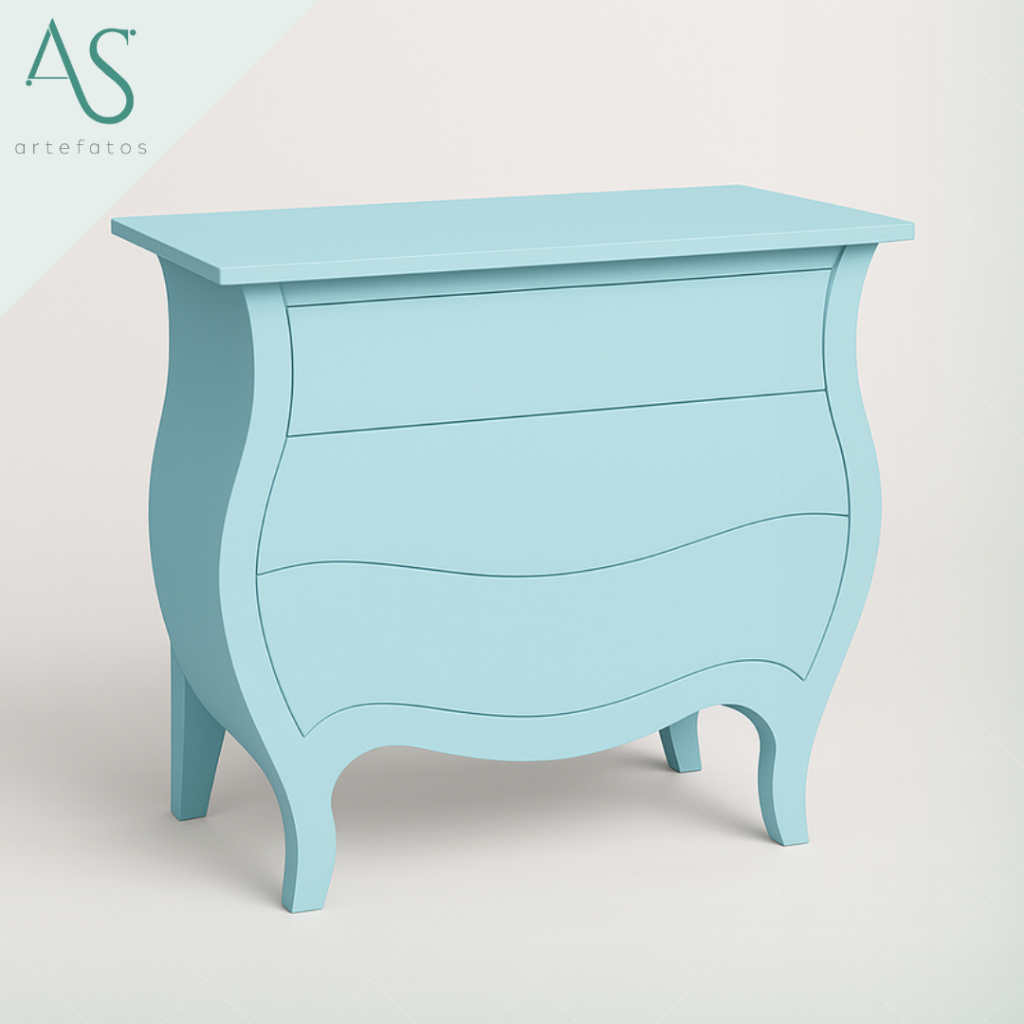 Mesa Mdf Desmontável Para Festa Cômoda Bombe Gaveta Fake