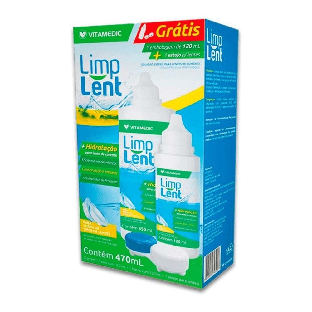 Kit Solução Estéril Para Lentes De Contato Limp Lent 470ml