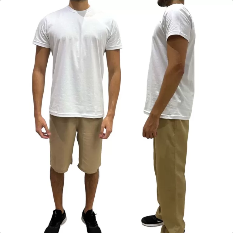 Kit Tactel 2 Peças Calça E Bermuda Profissional 