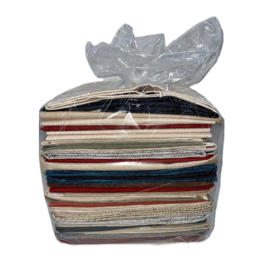 KIT 5 kg de Retalhos de Tecidos Forro Base para Tapetes, Tecidos de Estofados ,faça renda extra