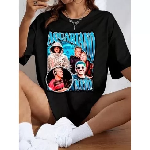 Camiseta Oversized Streetwear Feminino Chico Moeda