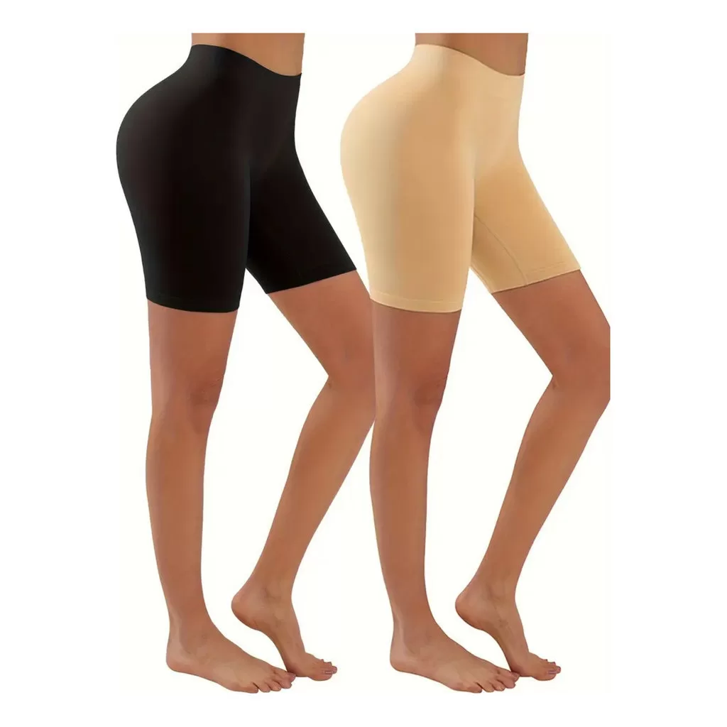 Kit 2 Short Segunda Pele Bermuda Premium Anágua Liso