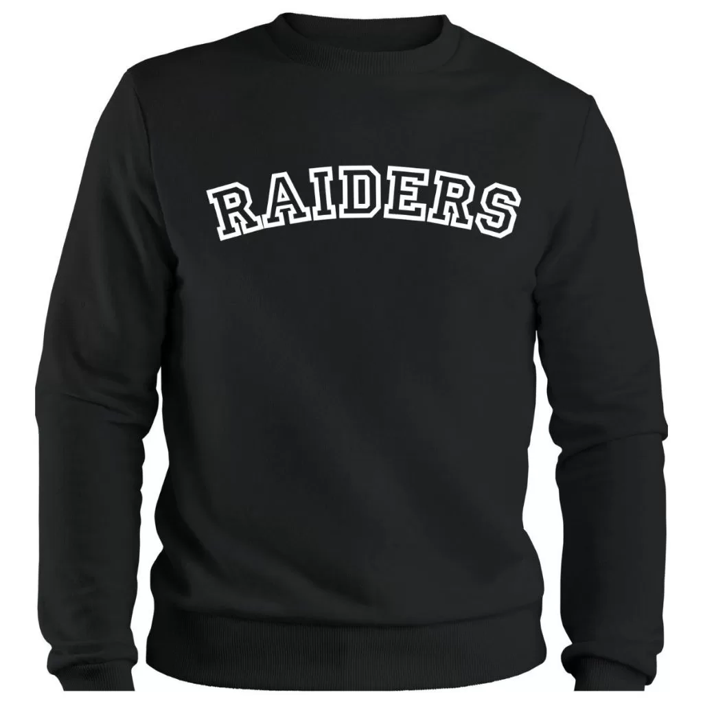 Blusa Moletom Raiders Gola Careca Flanelado Agasalho Casaco Masculino