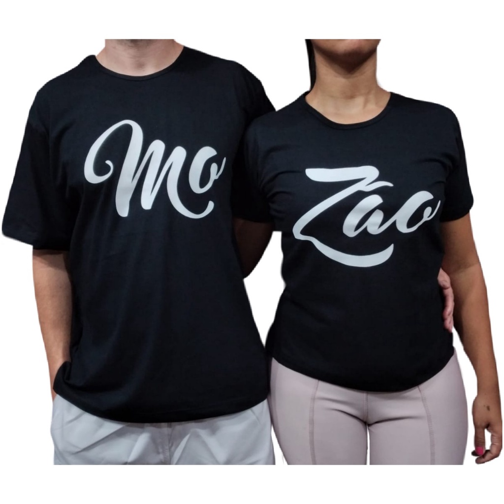 Kit Camisetas Mozão Conjunto Camisas de Casal Love Amor Namorados LANÇAMENTO