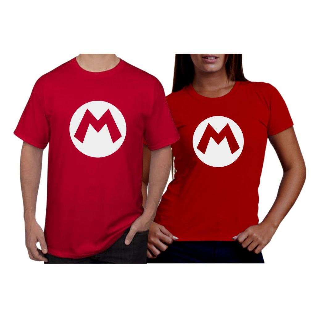 kit 2 Camisetas de Casal Conjunto Camisetas Para Casais Festas Aniversarios