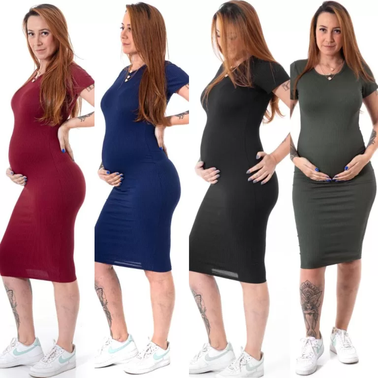 Vestido Midi Gestante Grávida Maternidade Confort