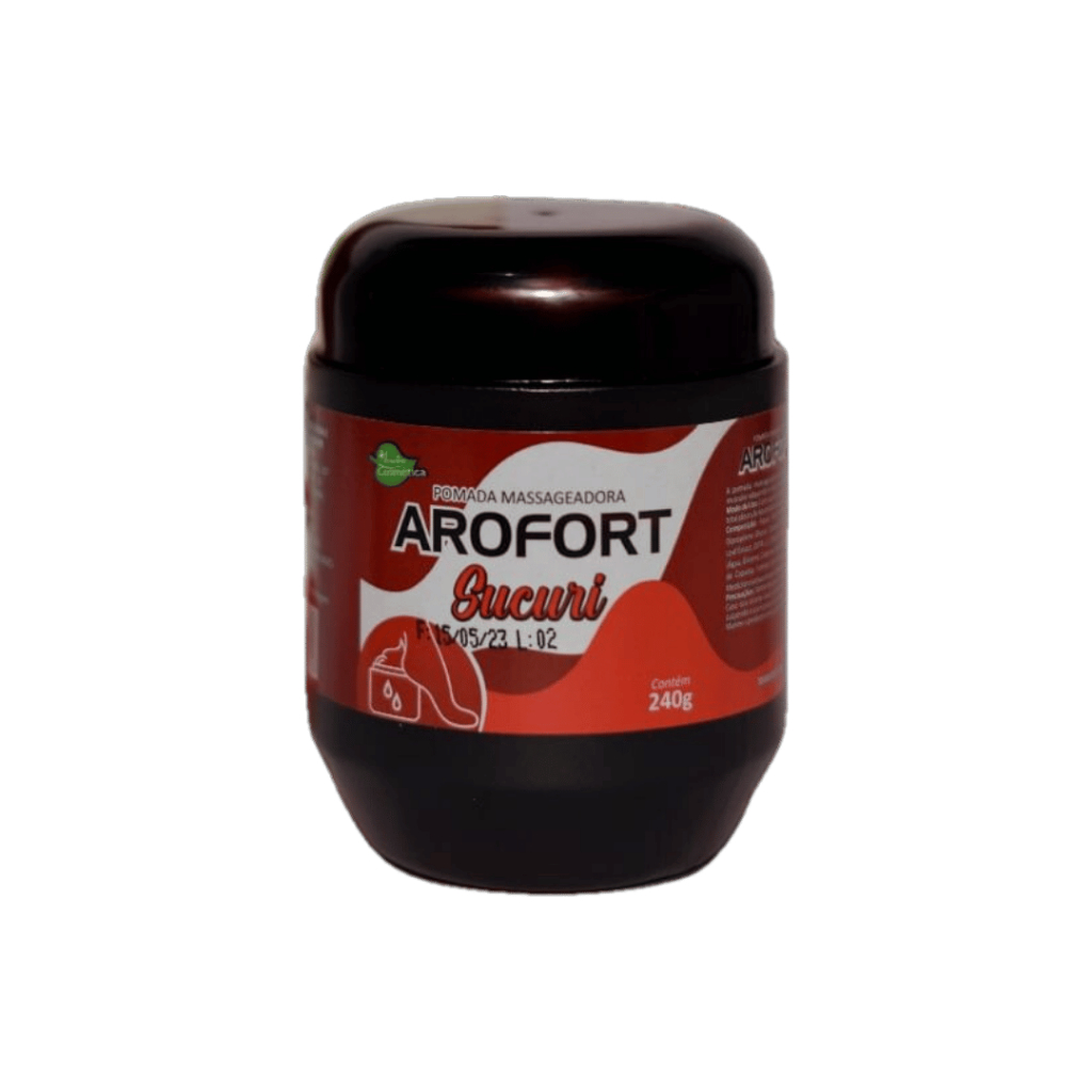 Pomada Massageadora Arofort Sucuri 240g – Alívio Muscular e Bem-Estar Diário – Aroeira Cosmética