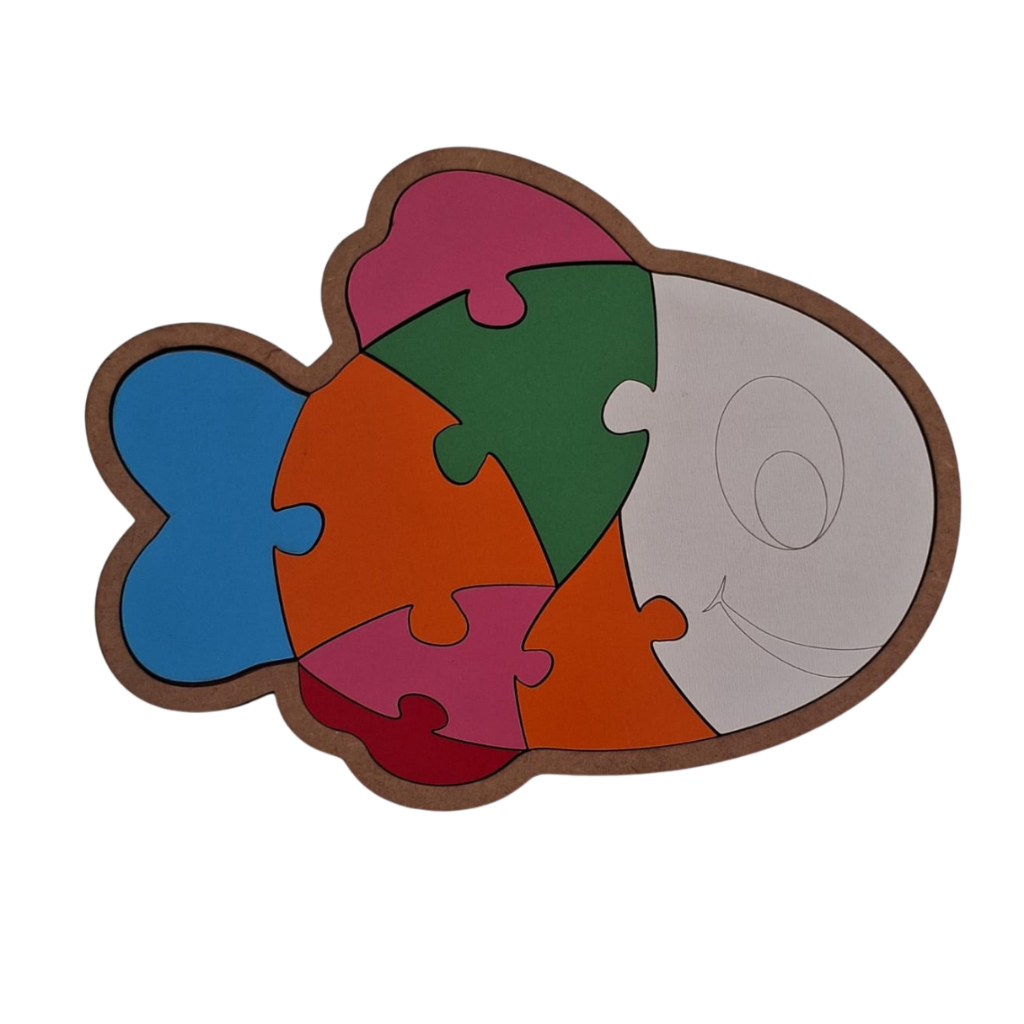 Quebra-Cabeça Infantil Peixinho Brinqui Lu – 2 a 4 anos