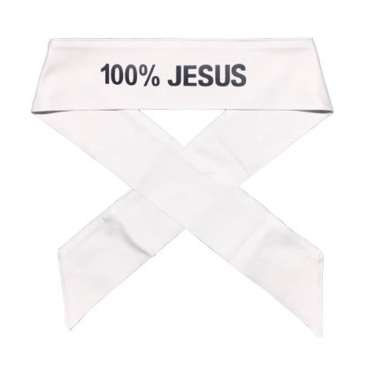 Faixa de Cabelo 100% JESUS, Adulto , Infantil, Jov