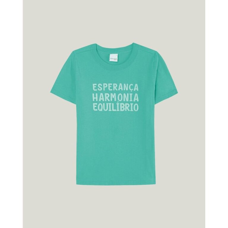 Camiseta Esperança Harmonia Equilíbrio Menino Ma