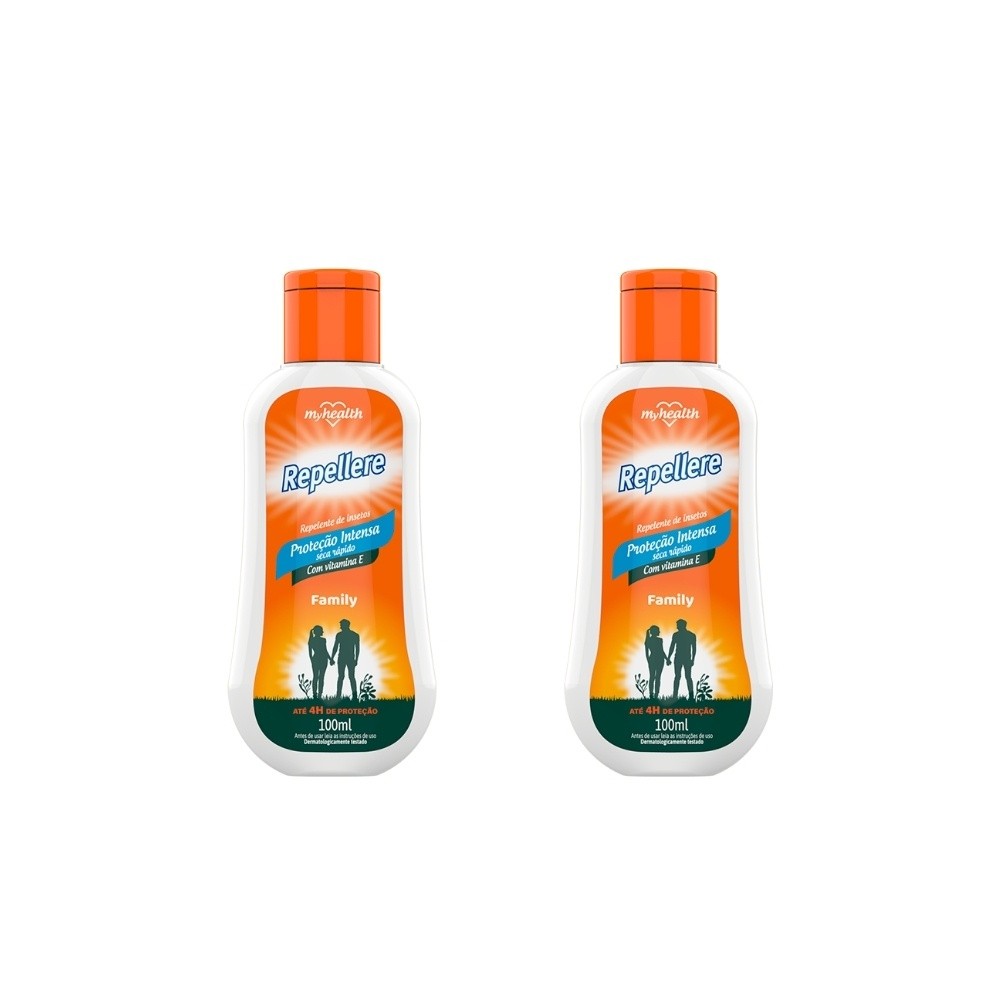 Repelente de Insetos Repellere Family100ml Myhealth Kit 2un