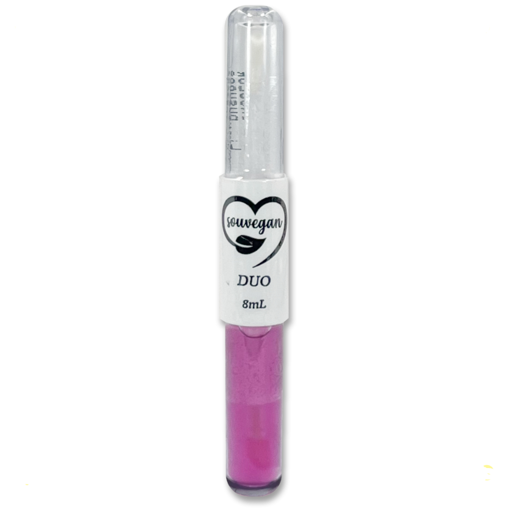 Duo Lip Gloss Bocão Incolor E Lip Gloss Bocão Rosa Souvegan Lançamento Maquiagem Vegana