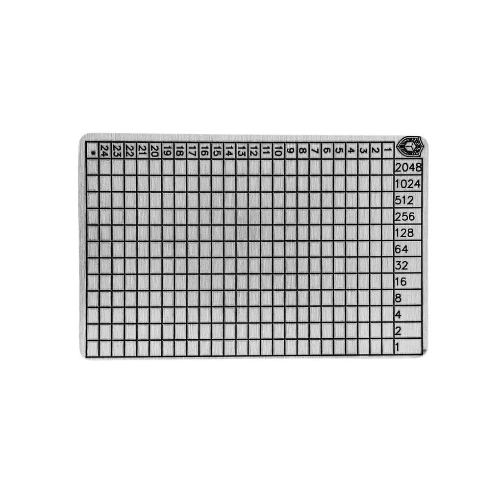 Carteira Cripto (cold Wallet) | Bitcoin | Inox | BIP 39 | 2048 Bit