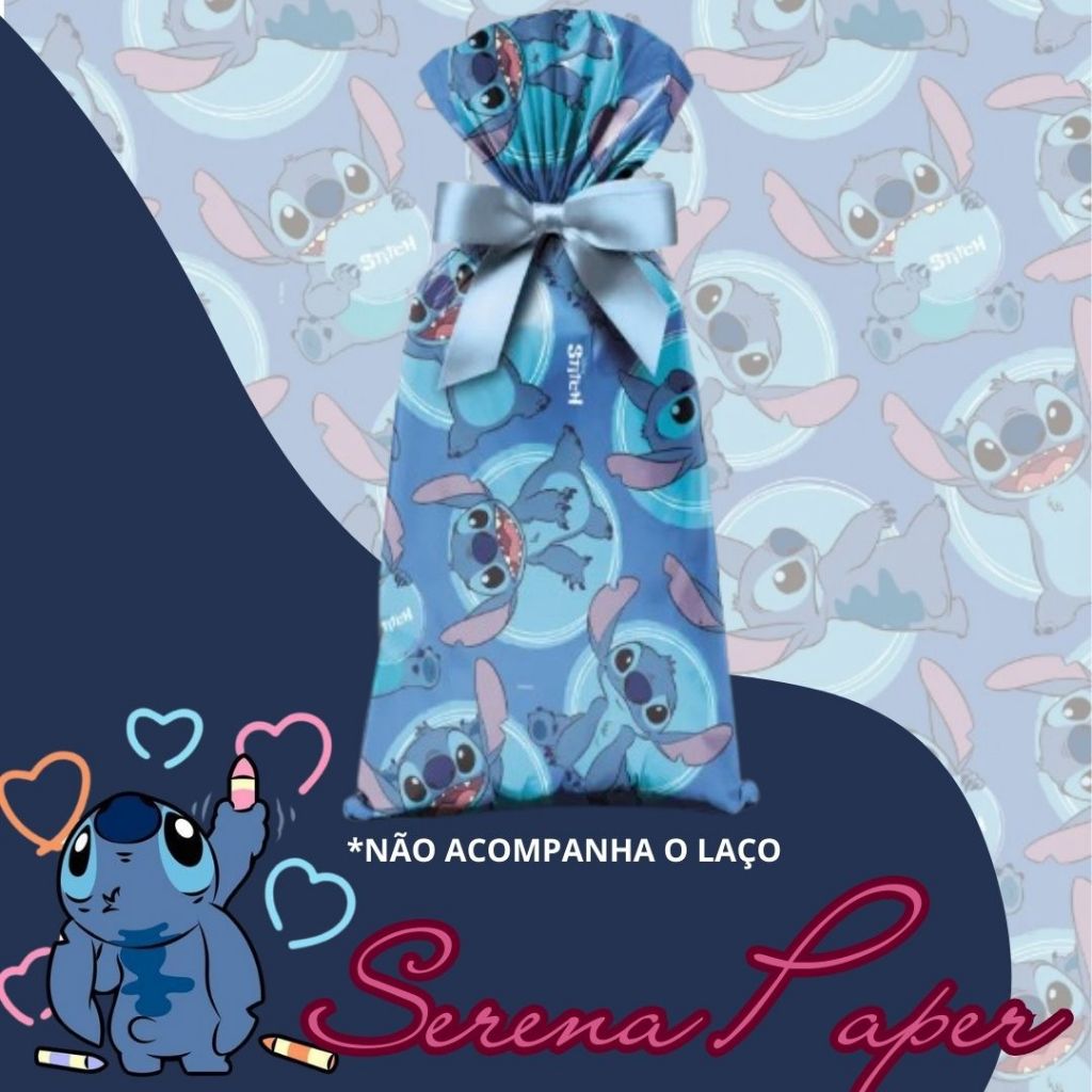 SACO DE PRESENTE STITCH M2 / 20x29cm / CROMUS / PAPEL DE PRESENTE