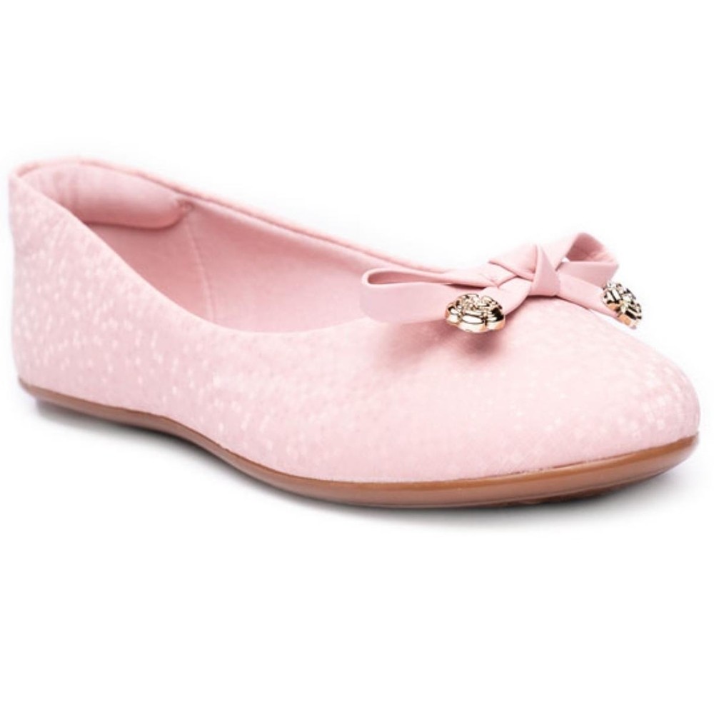 Sapatilha Molekinha Laço Detalhes Infantil – Rosa