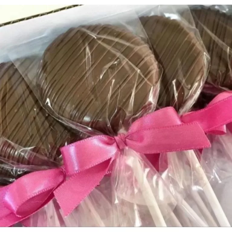 pirulito de chocolate