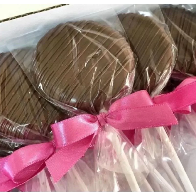 pirulito de chocolate