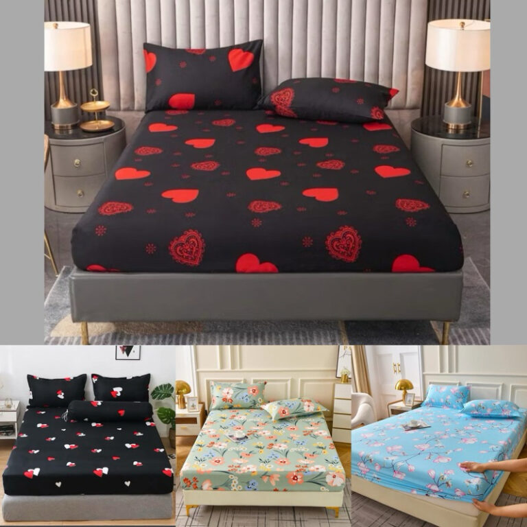 Jogo Lençol Casal kit 3 Peças Estampado Linha pr