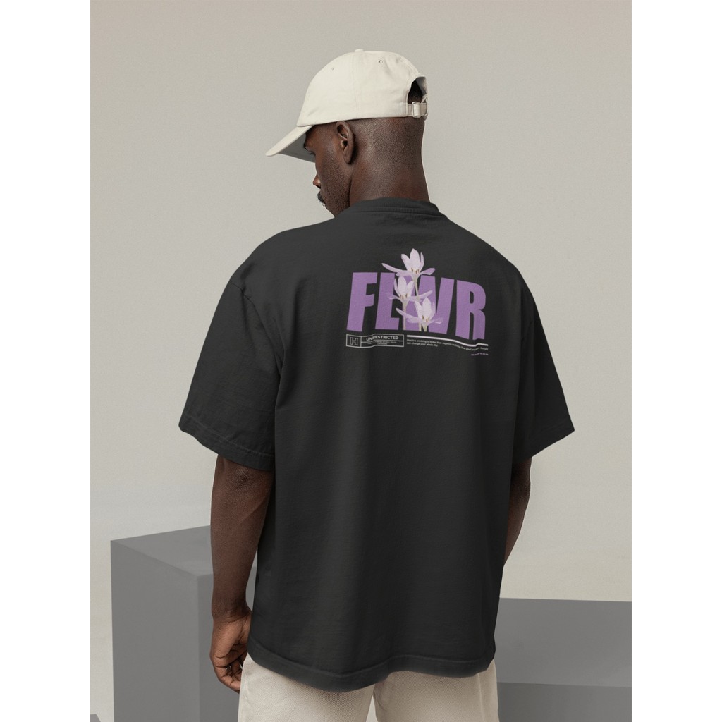 Camisa Camiseta Oversize Streetwear Masculino e Feminino para Treino e Dia a Dia Preto e Off Whte Es