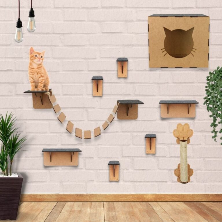 Playground para Gatos Kit 9 Peças Reforçado Susp