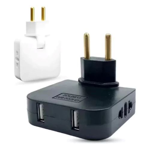 Adaptador USB Tomada 10 Amperes Benjamin Dobrável