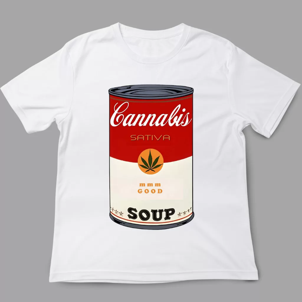 Camiseta engraçada de sopa de cannabis