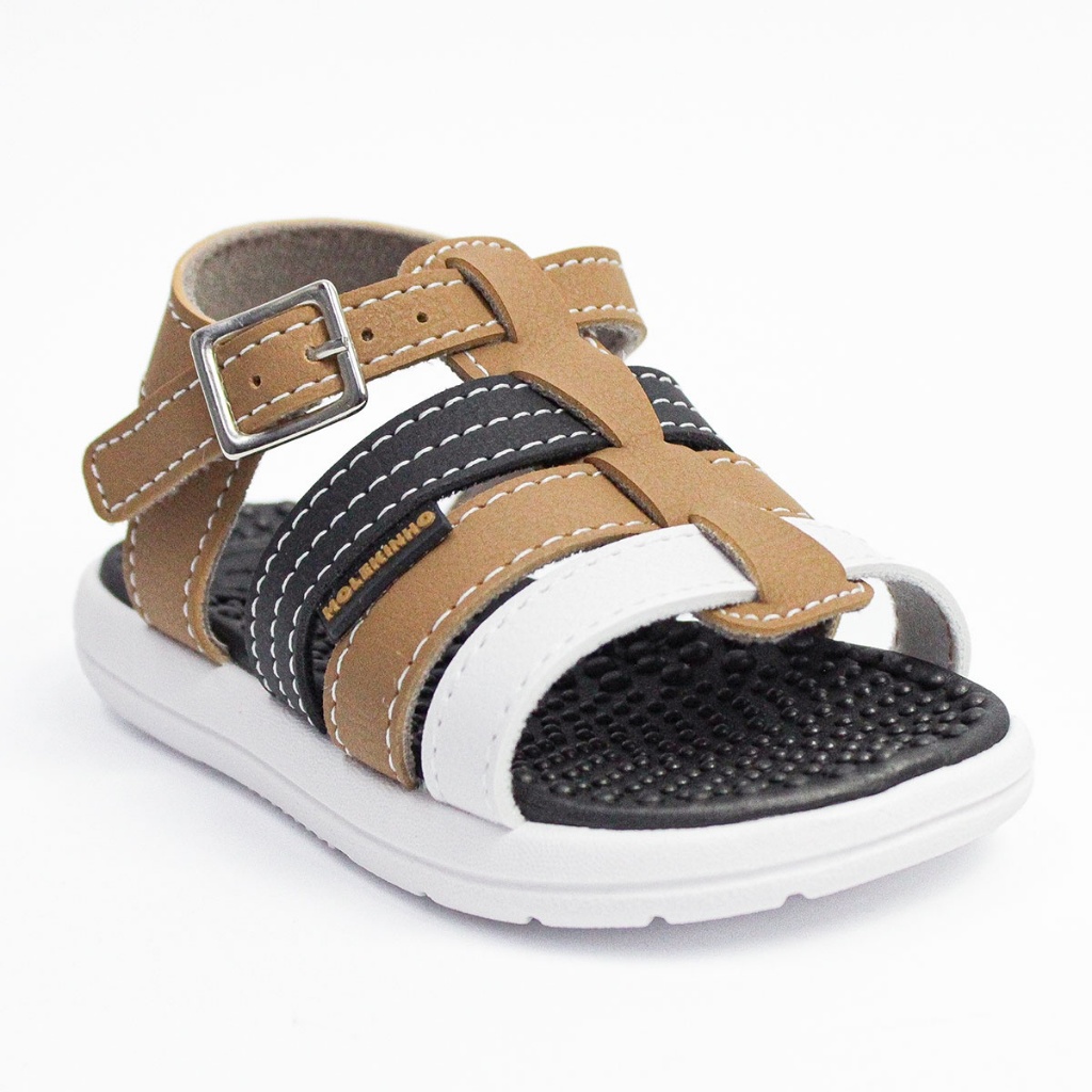 Sandália Papete Molekinho Baby Infantil Confortável 2619.209 Preto