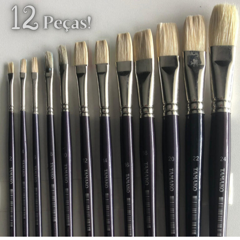 Kit 12pcs Pincéis De Pintura Para Artesanato E Eq