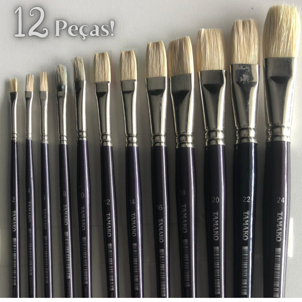 Kit 12pcs Pincéis De Pintura Para Artesanato E Equipamentos Artísticos Multifuncionais