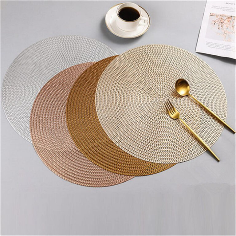 Kit 4 ou 6 Tapete De Mesa Posta Redondo Design Ele