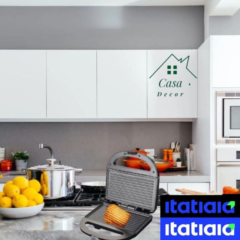 Sanduicheira Antiaderente Elétrica e Grill Inox d
