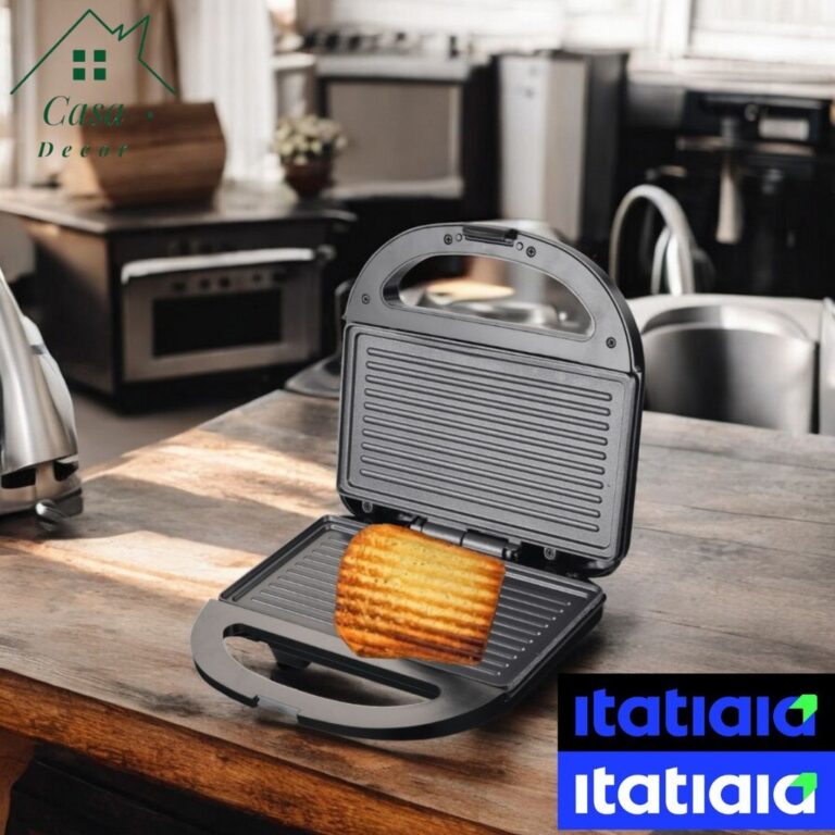 Sanduicheira Antiaderente Elétrica e Grill Inox d