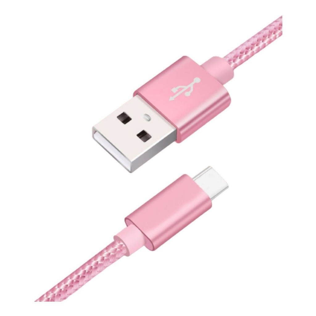 Cabo Carregador Voxlink Usb Type-c 2a 1,2 Metros – Rosa