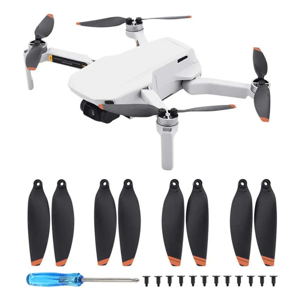 Kit Com 4 Pares Hélices Para Drone Dji Mavic Mini Se E Mini 2 4k