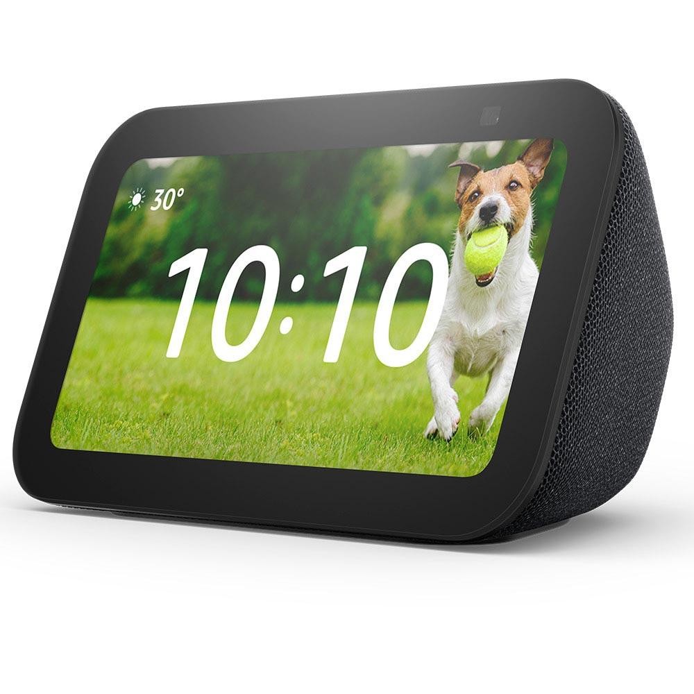 Smart Speaker Echo Show 5 3. Geração Amazon com Display de 5,5 e Alexa Preta – B09B2TS