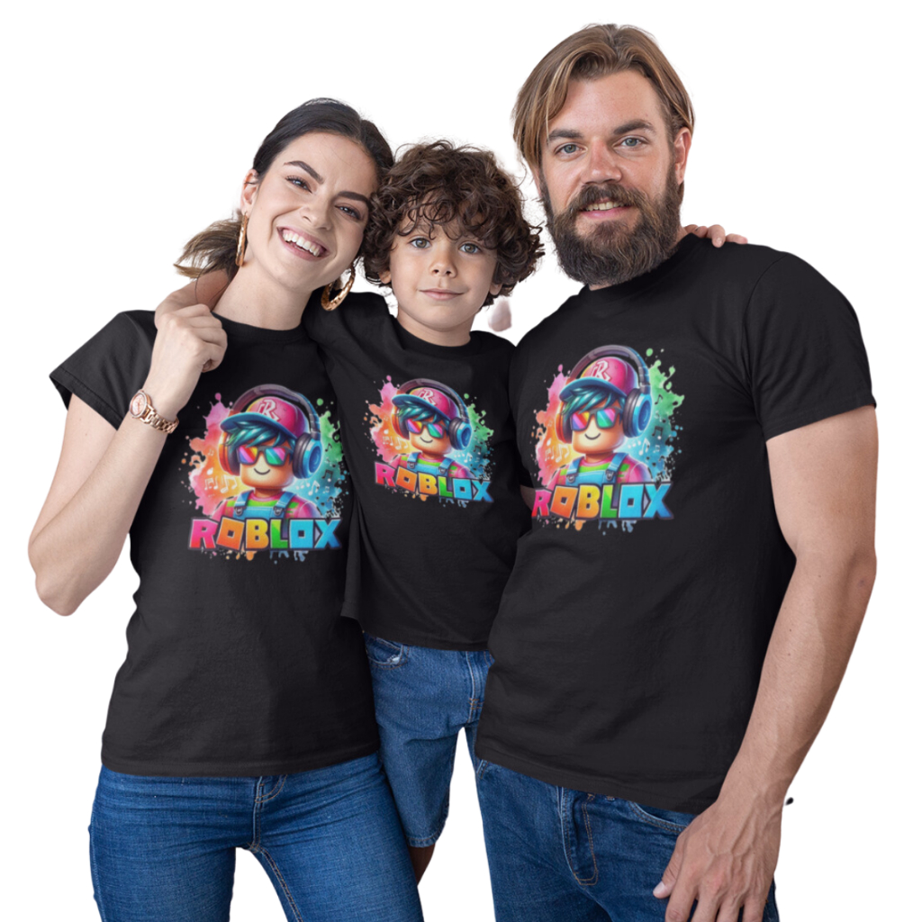 Camiseta Jogo Roblox C86 Camisa Premium Monte seu Kit Familia -Valor de 1 peça . lançamento