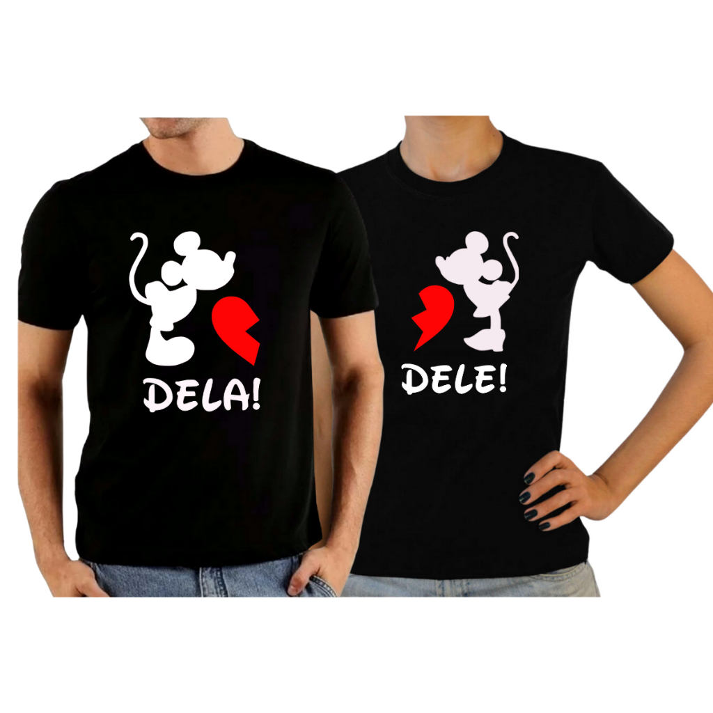 Kit Camisas Casal Camisetas para Casais Presente Dia Dos Namorados lançamento