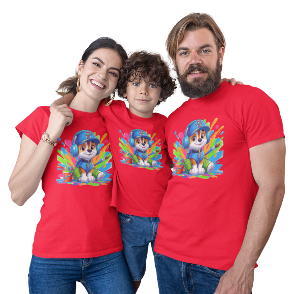 Camisas Camiseta Patrulha Canina C83 Monte seu Kit Familia -Valor de 1 peça lançamento