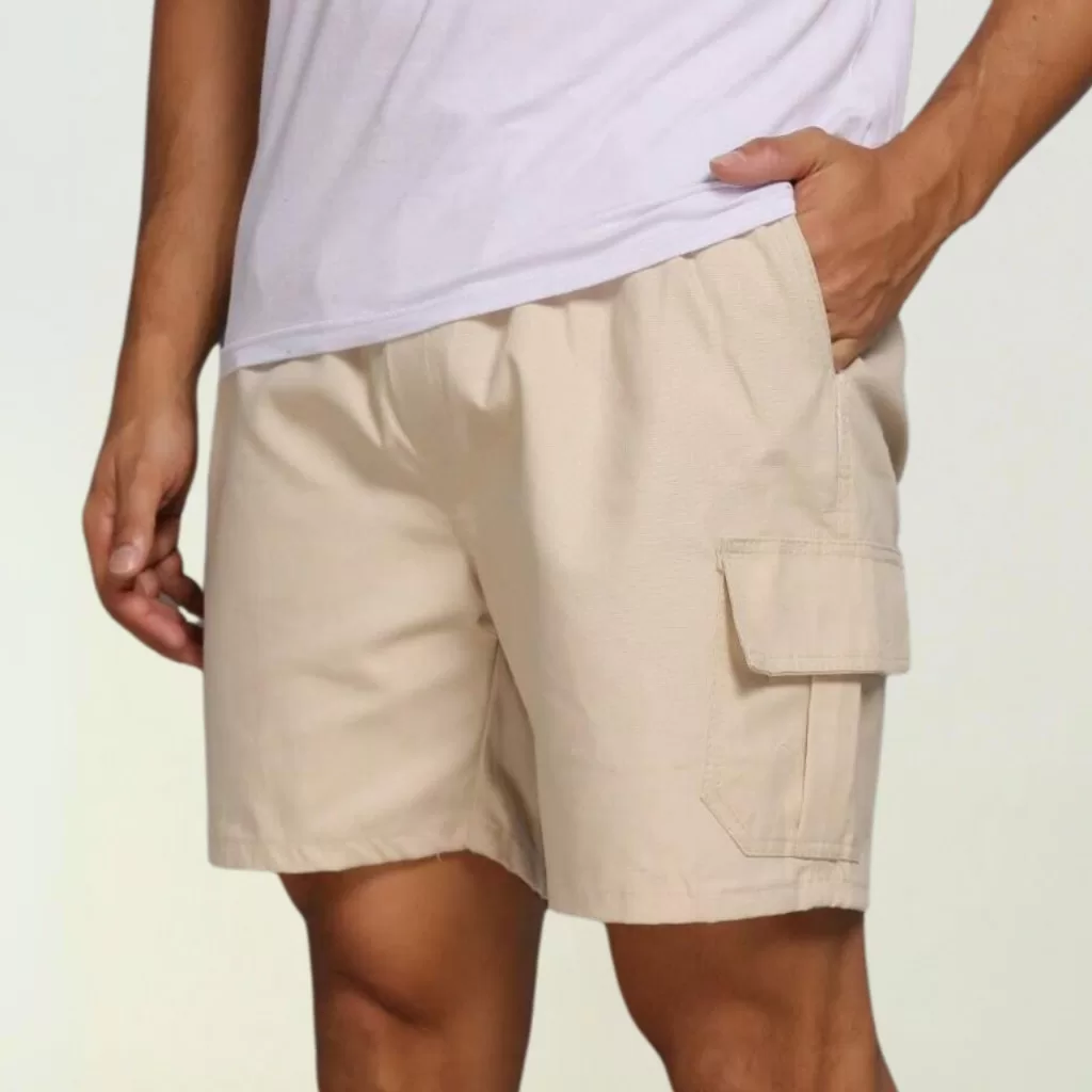 Bermuda Cargo Shorts Masculina Sarja Curta 34 Ao 44 Tecido Premium