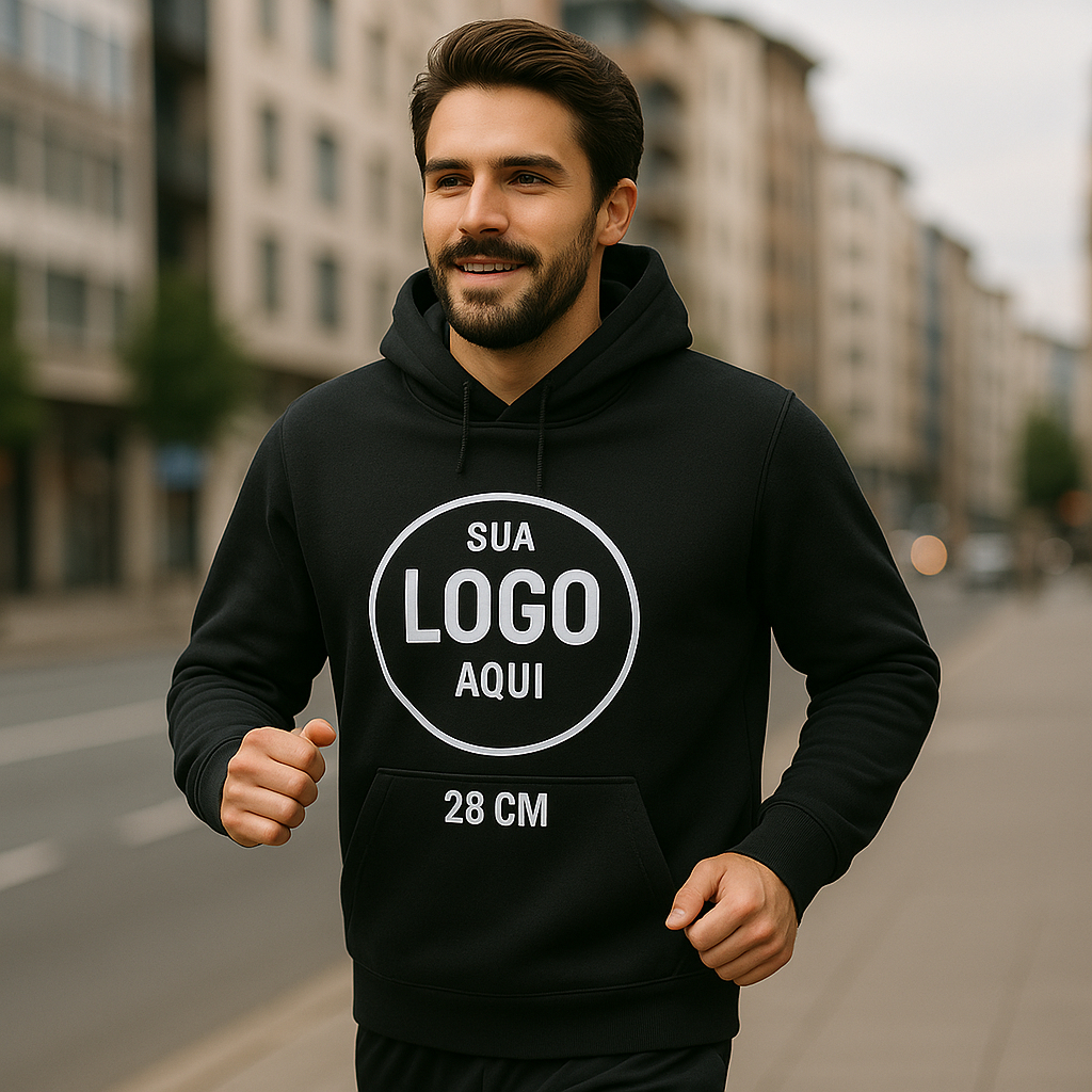 BLUSA MOLETOM PERSONALIZADA FLANELADA C/ALTA QUALIDADE LOGO COM ULTRA DEFINIÇÃO MASCULINO E FEMININO