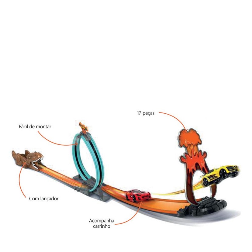 ZIPPY – PISTA DINO TRACK C/ LANÇADOR