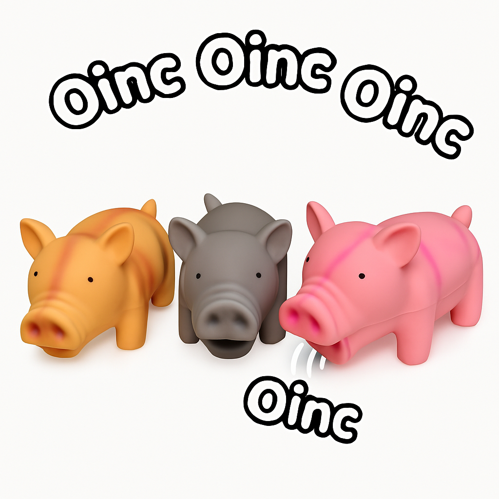 Brinquedo Porquinho para Cachorro com Som Realista – Cores Variadas