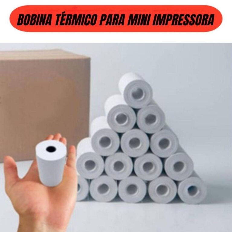 Kit C/5 Bobina Térmica 57X16 P/Maquininha De Cart