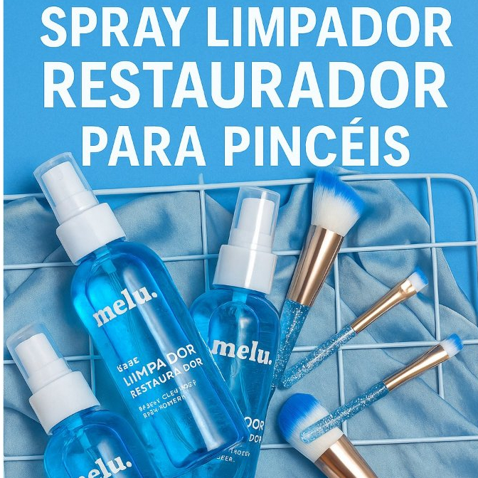 Spray limpador restaurador para pinceis com ação