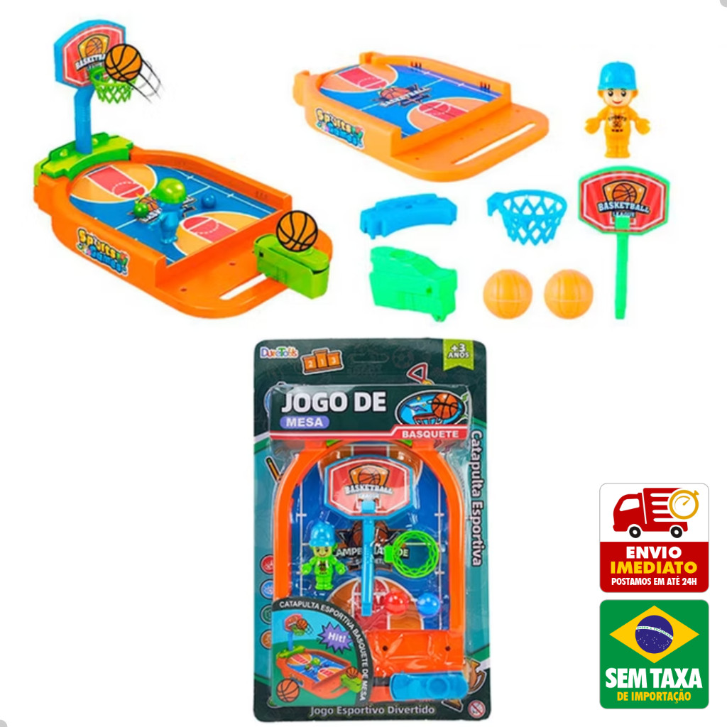 Brinquedo Basquete De Mesa Infantil Presente Criança DuteToys DTY1128