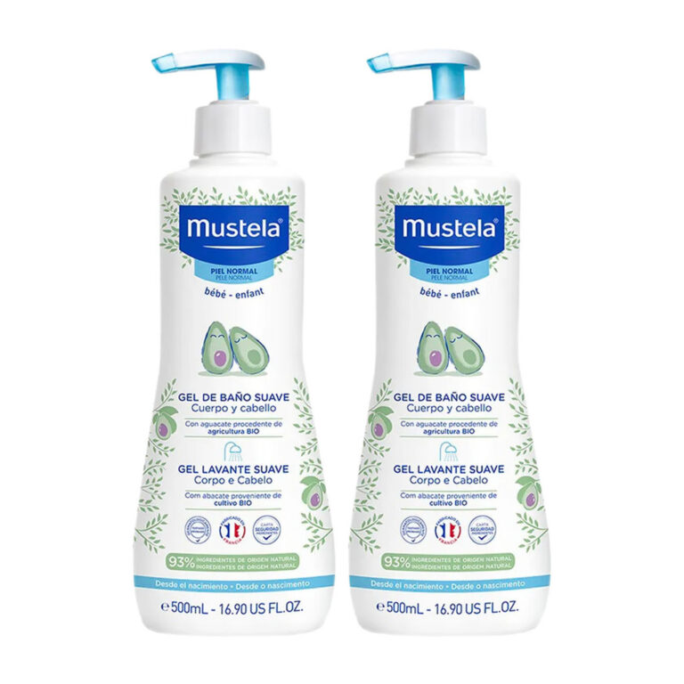 Kit 2 Und Gel Lavante Suave Mustela Bebê Corpo e 